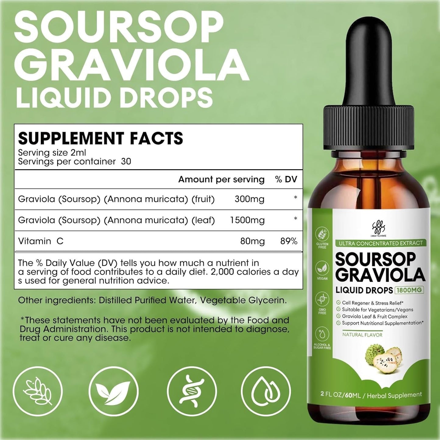 Purevlab® Soursop Graviola Drops